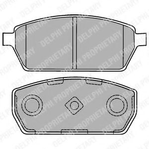 DELPHI - LP1430 - Комплект тормозных колодок, дисковый тормоз (Тормозная система)