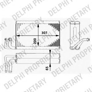 DELPHI - TSP0525182 - Испаритель, кондиционер (Кондиционер)