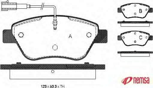 METZGER - 0858.01 - Комплект тормозных колодок, дисковый тормоз (Тормозная система)