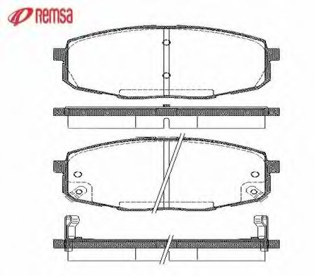 METZGER - 1038.02 - Комплект тормозных колодок, дисковый тормоз (Тормозная система)