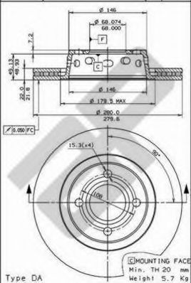 METZGER - 24759 - Тормозной диск