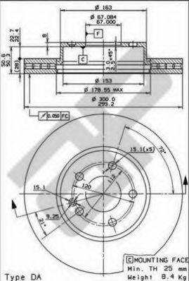 METZGER - 24835 - Тормозной диск