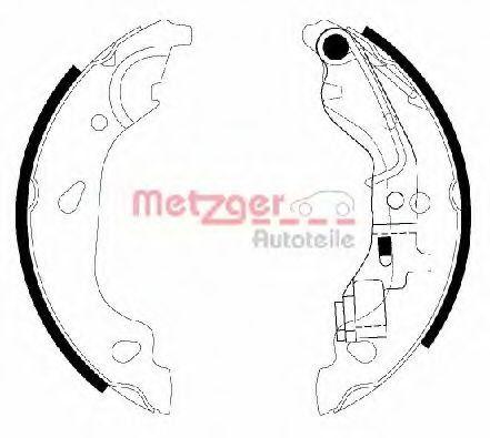 METZGER - MG 738 - Комплект тормозных колодок (Тормозная система)