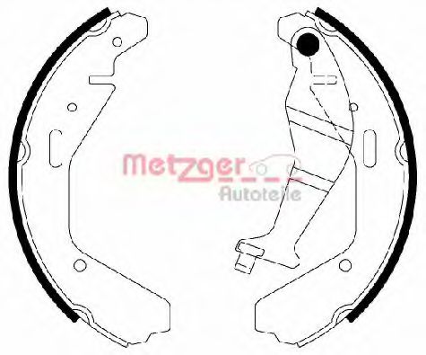 METZGER - MG 829 - Комплект тормозных колодок (Тормозная система)