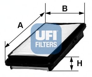 UFI - 30.269.00 - Воздушный фильтр (Система подачи воздуха)