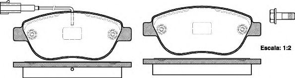 ROADHOUSE - 2859.11 - Комплект тормозных колодок, дисковый тормоз (Тормозная система)