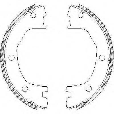 ROADHOUSE - 4712.00 - Комплект тормозных колодок, стояночная тормозная система (Тормозная система)