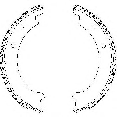 ROADHOUSE - 4721.00 - Комплект тормозных колодок, стояночная тормозная система (Тормозная система)