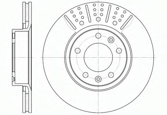 REMSA - 6265.10 - Тормозной диск (Тормозная система)