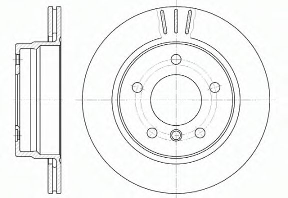 REMSA - 6458.10 - Тормозной диск (Тормозная система)