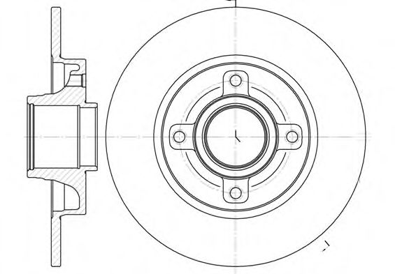 REMSA - 61014.00 - Тормозной диск (Тормозная система)