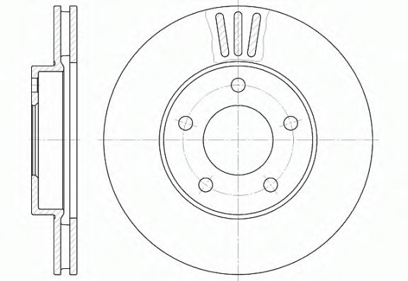 REMSA - 61020.10 - Тормозной диск (Тормозная система)