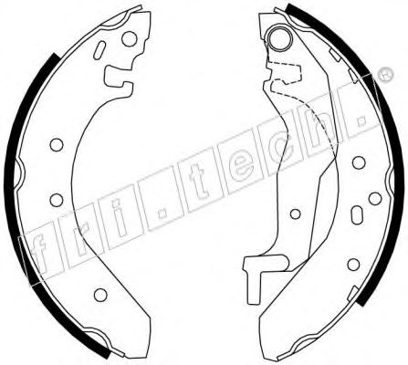 FRI.TECH. - 1007.017 - Комплект тормозных колодок (Тормозная система)