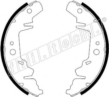 FRI.TECH. - 1023.001 - Комплект тормозных колодок (Тормозная система)
