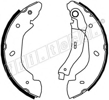 FRI.TECH. - 1040.148 - Комплект тормозных колодок (Тормозная система)