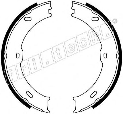 FRI.TECH. - 1052.133 - Комплект тормозных колодок, стояночная тормозная система (Тормозная система)