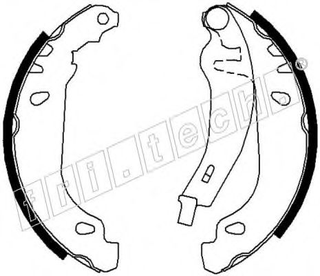 FRI.TECH. - 1088.216Y - Комплект тормозных колодок (Тормозная система)