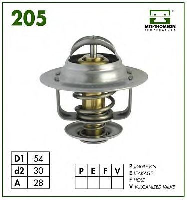 MTE-THOMSON - 205.89 - Термостат, охлаждающая жидкость