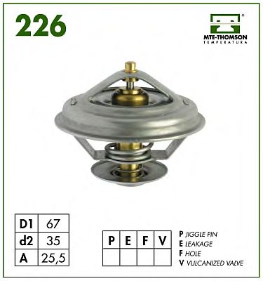 MTE-THOMSON - 226.80 - Термостат, охлаждающая жидкость