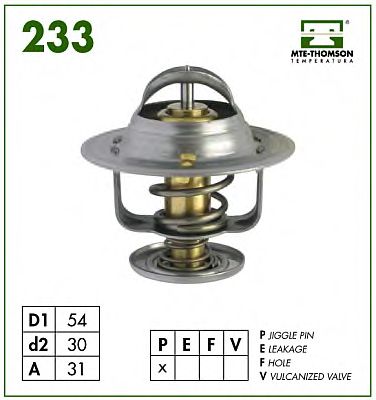 MTE-THOMSON - 233.83 - Термостат, охлаждающая жидкость