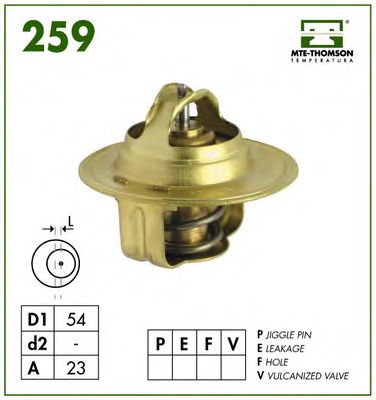 MTE-THOMSON - 259.82 - Термостат, охлаждающая жидкость