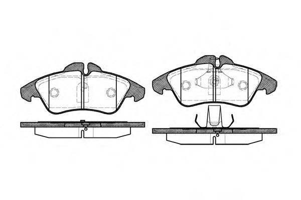 WOKING - P4783.00 - Комплект тормозных колодок, дисковый тормоз (Тормозная система)