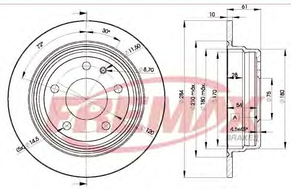 FREMAX - BD-1387 - Тормозной диск (Тормозная система)