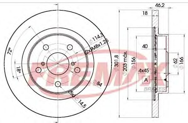 FREMAX - BD-2010 - Тормозной диск (Тормозная система)