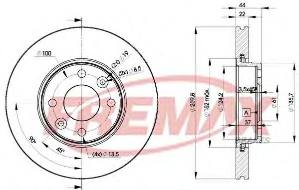 FREMAX - BD-7795 - Тормозной диск (Тормозная система)