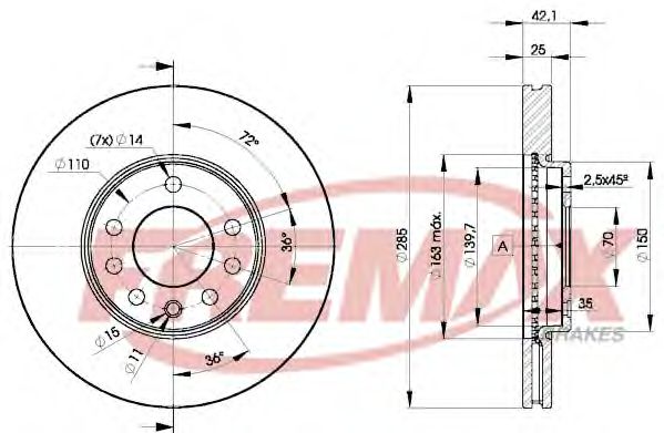 FREMAX - BD-9003 - Тормозной диск (Тормозная система)