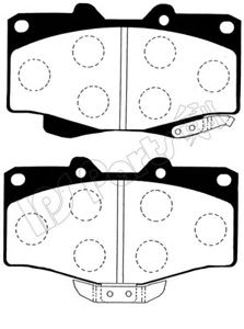 IPS PARTS - IBD-1254 - Комплект тормозных колодок, дисковый тормоз (Тормозная система)