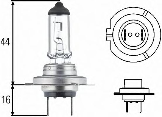 HELLA - 8GH 007 157-121 - Лампа накаливания, фара дальнего света (Освещение)