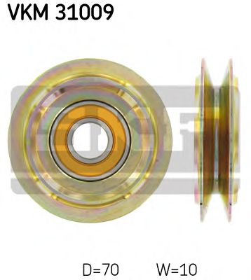 SKF - VKM 31009 - Паразитный / Ведущий ролик, клиновой ремень (Ременный привод)