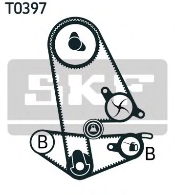 SKF - VKMC 93011 - Водяной насос + комплект зубчатого ремня (Охлаждение)