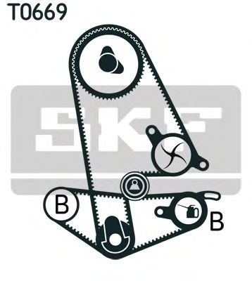 SKF - VKMA 93600 - Комплект ремня ГРМ (Ременный привод)