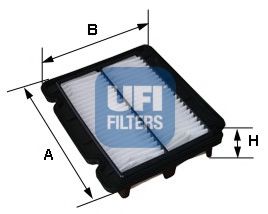 UFI - 30.279.00 - Воздушный фильтр (Система подачи воздуха)