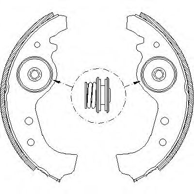 ROADHOUSE - 4015.01 - Комплект тормозных колодок (Тормозная система)