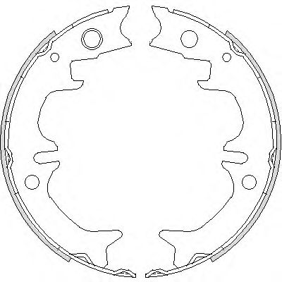 REMSA - 4731.00 - Комплект тормозных колодок, стояночная тормозная система (Тормозная система)