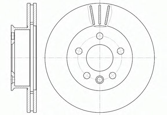 REMSA - 6416.10 - Тормозной диск (Тормозная система)