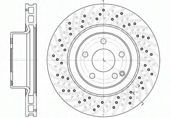 REMSA - 6780.10 - Тормозной диск (Тормозная система)