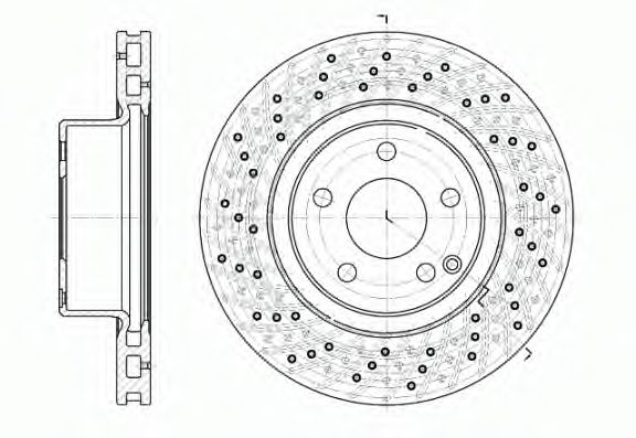 REMSA - 6817.10 - Тормозной диск (Тормозная система)