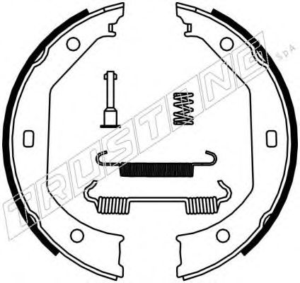 TRUSTING - 019.027K - Комплект тормозных колодок, стояночная тормозная система (Тормозная система)