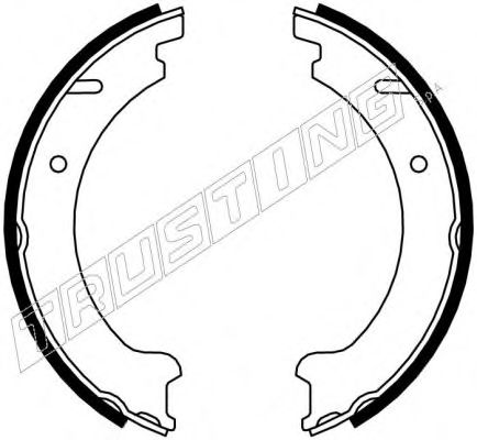 TRUSTING - 127.272 - Комплект тормозных колодок, стояночная тормозная система (Тормозная система)