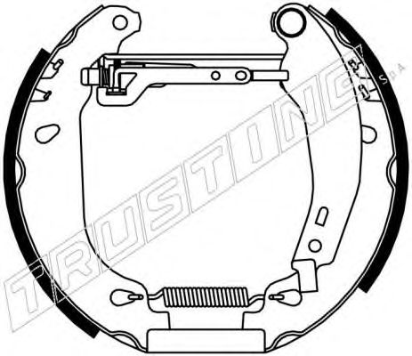 TRUSTING - 6058 - Комплект тормозных колодок (Тормозная система)