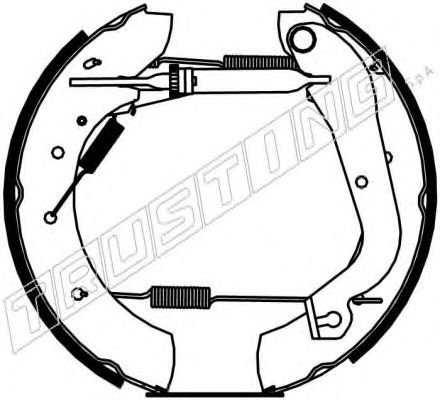 TRUSTING - 6240 - Комплект тормозных колодок (Тормозная система)