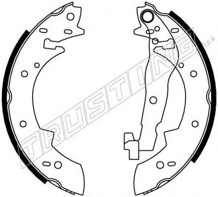 TRUSTING - 713.0 - Комплект тормозных колодок, дисковый тормоз (Тормозная система)