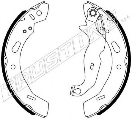 TRUSTING - 040.162 - Комплект тормозных колодок (Тормозная система)