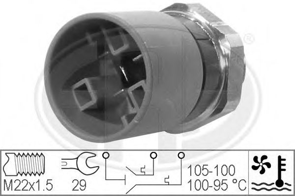 ERA - 330226 - Термовыключатель, вентилятор радиатора (Охлаждение)