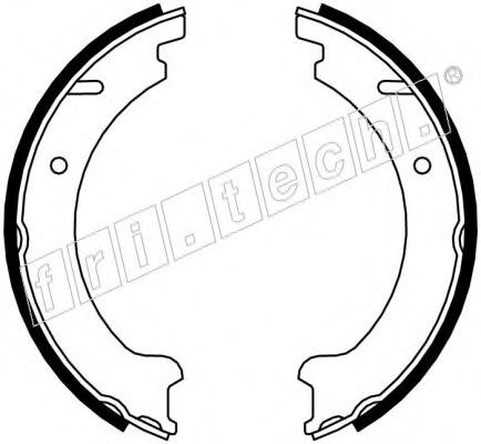 FRI.TECH. - 1127.272 - Комплект тормозных колодок, стояночная тормозная система (Тормозная система)