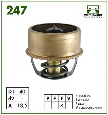 MTE-THOMSON - 247.86 - Термостат, охлаждающая жидкость